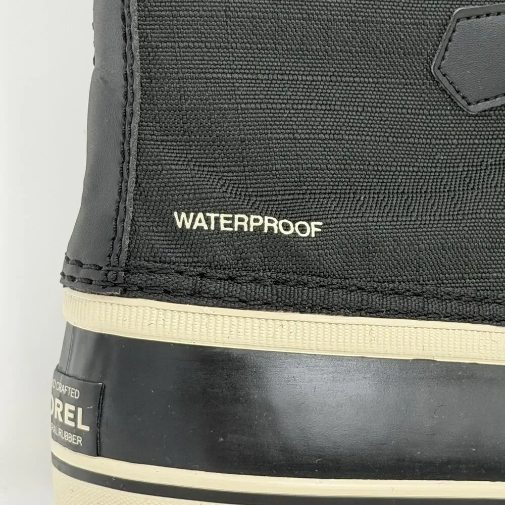SOREL 1964 Pac Nylon Men's Waterproof Winter Boots Black Size 8 New